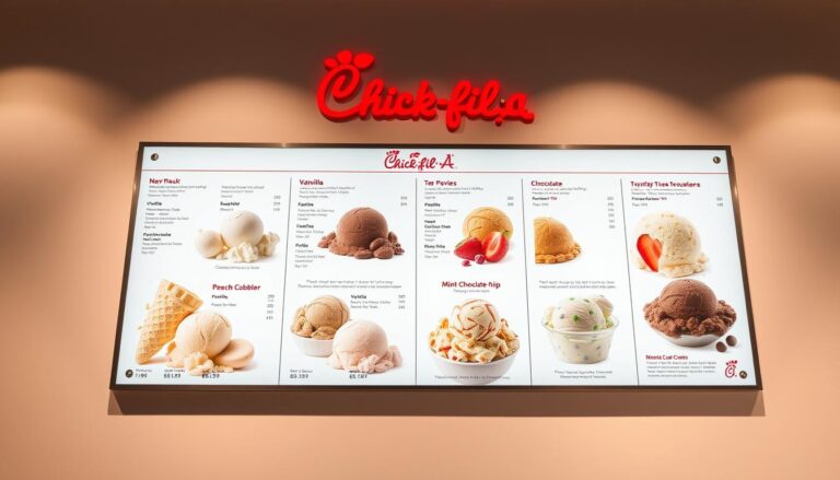 chick-fil-a ice cream menu